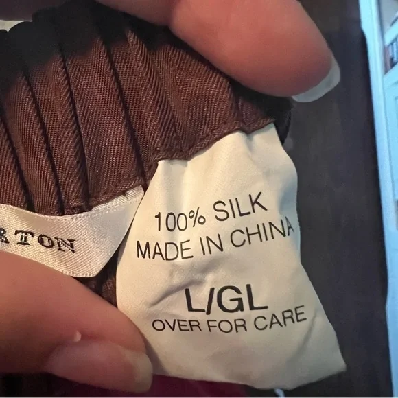 Anne Pinkerton Vintage Brown Silk Pleated Maxi Skirt - Picture 8 of 9